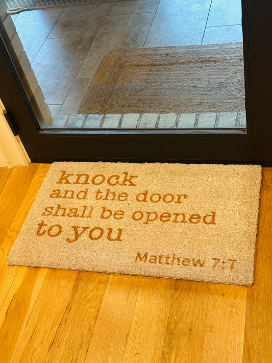 Knock Welcome Mat